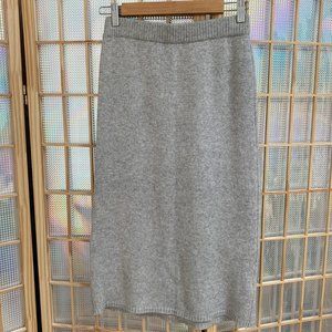 Tibi Wool Knitted Bodycon Pencil Skirt